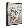 thumbnail image 3 of Stupell Industries Farm Animals in Kitchen Animals & Insects Painting Black Floater Framed Art Print Wall Art, 17 x 21, 3 of 9