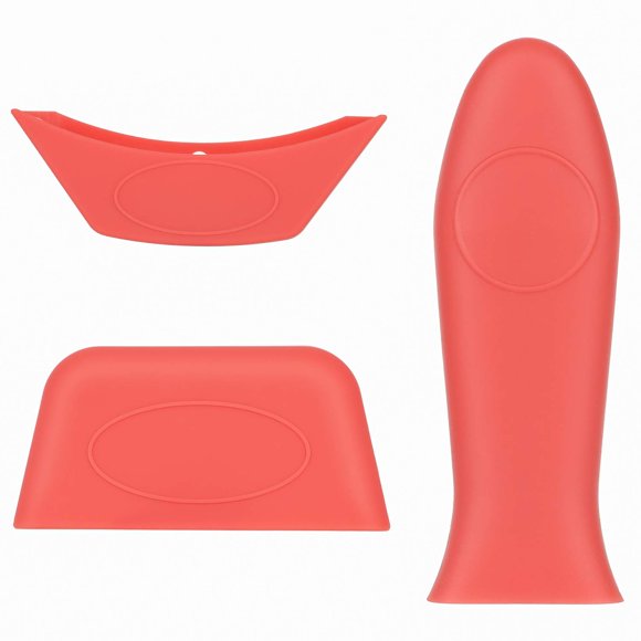 Emoly Soporte De Silicona Para Mango Caliente, Paquete De 3 Soportes Para Ollas, Cubierta De Goma, Resistente Al Calor, Antideslizante, Fundas Para Ollas De Hierro Fundido, Sartenes De Metal, Mangos D
