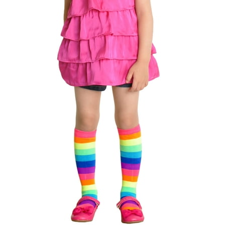 

Angelina Neon Striped Knee-High Socks (1 or 6 Pack)