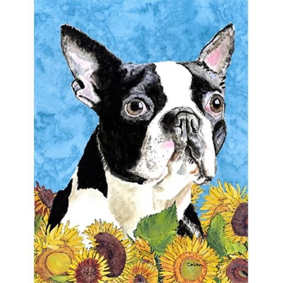 Boston Terrier Flag Garden Size
