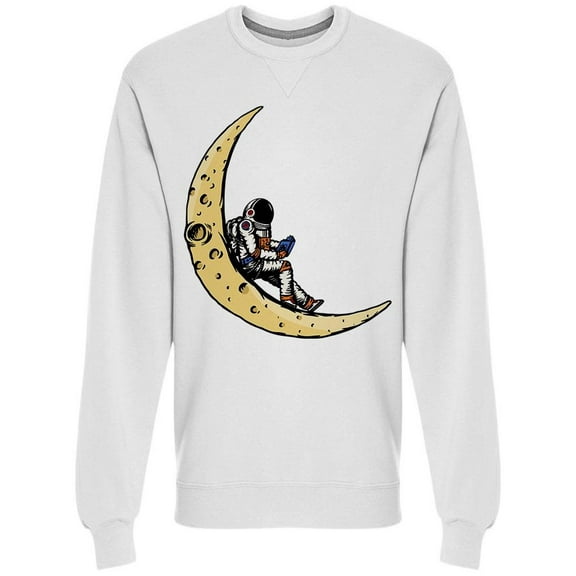 Cosmonaut Reader Sweatshirt Men -Image by Shutterstock, Male Large