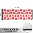 thumbnail image 5 of Kitchen Rugs Sets Of 2,Red Strawberry Plants Fruit Pink Pattern Anti Fatigue Kitchen Mat Rugs Non Slip Washable,Decorative Kitchen Floor Mats for Kitchen,Sink,Laundry,17"x47"+17"x47", 5 of 5