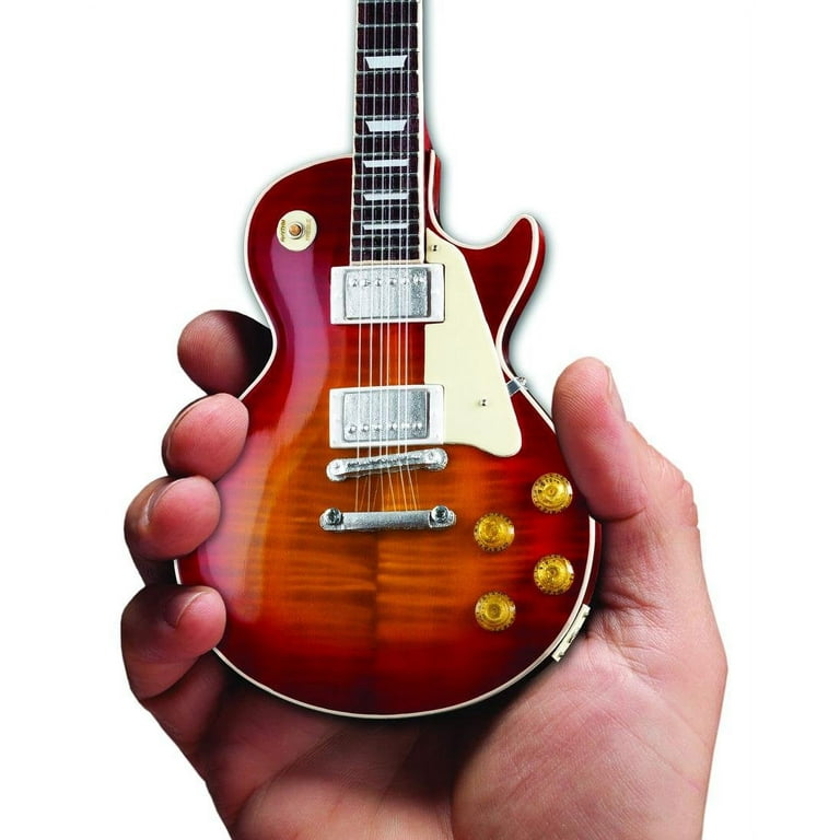 その他 AXE HEAVEN MINIATURE GUITARS LES PAUL AXE HEAVEN® Les Paul Custom Ebony 1:4 Scale Mini Guitar