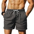 thumbnail image 2 of Yaoyar Mens Swimming Trunks Stripes 5 Inch Beach Shorts with Mesh Lining Summer Swim Bathing Suits Quick Dry Swimwear, 2 of 8