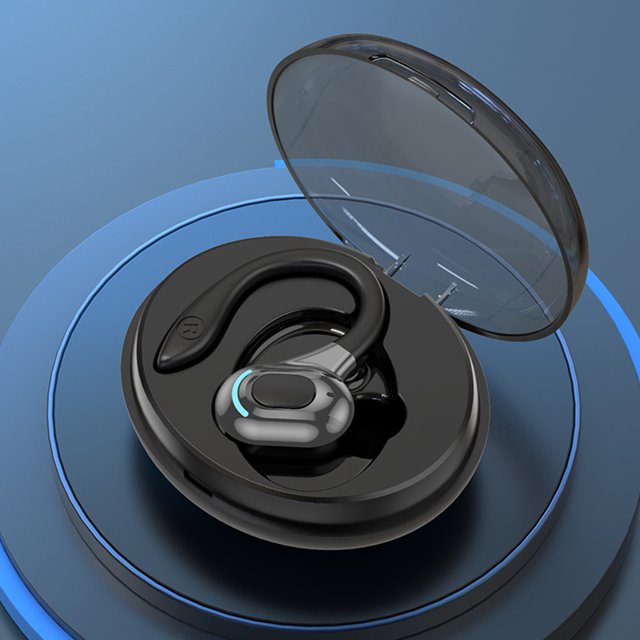 Audífonos inalámbricos de negocios compatibles con Bluetooth con cancelación de ruido (negro)