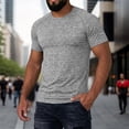 thumbnail image 3 of Workout T Shirts for Men 2026 Summer Casual Lightweight Breathable Slim Fit Short Sleeve Crewneck Athletic Running Gym Shirt, 3 of 9