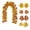 A, variant on Coffee Artificial Maple Leaf Vine 78.7 Inch&nbsp;- Fall Thanksgiving Door Wreath Decor (78.7 in)