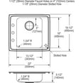 thumbnail image 2 of SS 22x19.5x5.5 Single Drop-in Sink Kit, 2 of 7