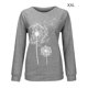 thumbnail image 5 of Camiseta Mujer Manga larga Cuello redondo Tops Poliéster Suéter deportivo Ropa con estampado informal, Gris, S Kearding AP003791-11, 5 of 6