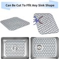 thumbnail image 4 of Clearance Drain Rack under $6 Silicone Sink Mat Sink Protector Bar Heat Insulation Pad Silicone Kitchen Sink Cushion Anti Collision And Non Slip Mat Multi Functional Kitchen Accessory, 4 of 9