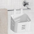 thumbnail image 1 of Caja organizadora de contenedores de almacenamiento, gancho reutilizable, cesta de almacenamiento colgante versátil, cesta de polímero para barandilla blanco, 1 of 10
