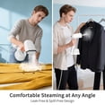 thumbnail image 3 of Hulmay Handheld Steamer for Clothes, 1500W Portable Garment Steamer, 15s Fast Heat-up, 280ml Water Tank for Home Office Travel, 3 of 10