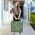 thumbnail image 3 of 3 Ring Zipper Binder with Shoulder Strap Waterproof Trapper Keeper 2 Inch D-Ring 500 Sheets Capacity Flowers with Leaves, 3 of 7