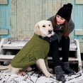 thumbnail image 6 of ZDM Small Dog Pullover Sweater, Cold Weather Cable Knitwear, Classic Turtleneck Thick Warm Clothes for Chihuahua, Bulldog, Dachshund, Pug (Peacock Blue, Small), 6 of 7