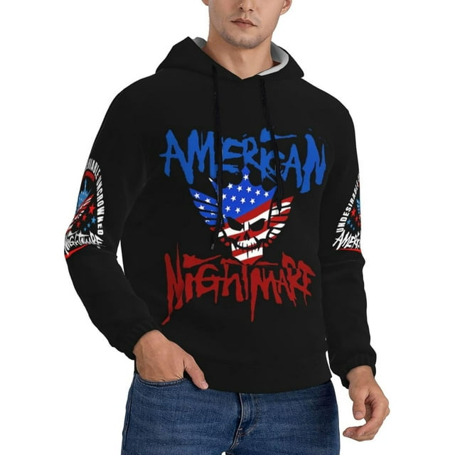 Cody Wrestler Rhodes Hoodie for Men,WWE Superstar Fan Gift Casual Pullover Hooded 3D Double-Sided Printed Drawstring Sweatshirt