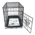 thumbnail image 1 of Dog Cages for Large Dogs 20" 24" 30" 36" 42" 48", Heavy Duty Outdoor Dog Crate, Foldable Dog Kennels for Inside Outside, Small Medium X Large Dog Cage with Pan, Single Door, 20" x 12" x 14", Q4813, 1 of 8