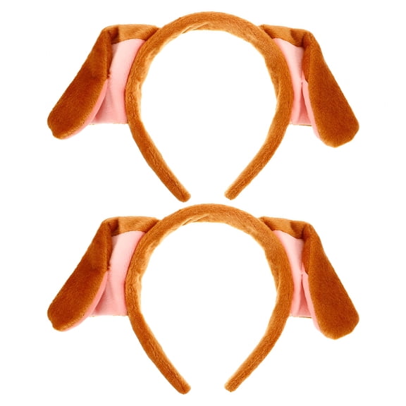 TUWAFE 2Pcs Dog Ears Headband Animal Cosplay Accessory Performance Dress Up Costume Headdress Animal Ears