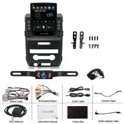 9.7Inch Car Stereo Radio CarPlay GPS Android 14 2GB+32GB Bluetooth Fits for Ford F150 2009-2014 WiFi Split Screen