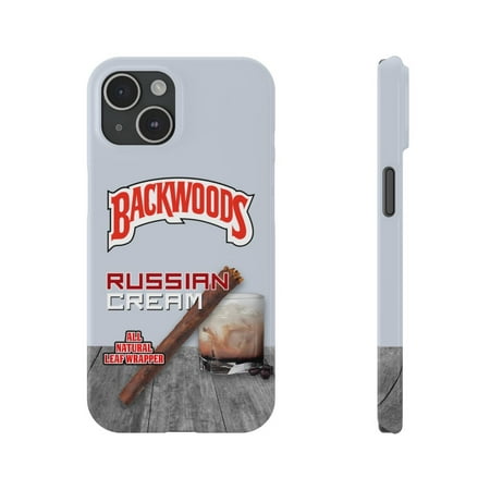 iPhone Slim Case Backwoods Russian Cream White Black Woods Vanilla Flavor - iPhone 15