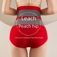 thumbnail image 4 of Pantalones abdominales de cintura alta sin costuras cálidos Pantalones abdominales posparto Pantalones de levantamiento de cadera abdominal con forma de triángulo mejorado para mujeres, 4 of 5