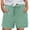 149Light Green701, variant on CAIVO Women Casual Summer Shorts High Waisted Elastic Waist Comfortable Stretch Solid Color Holiday Outdoor Leisure Work Bottoms