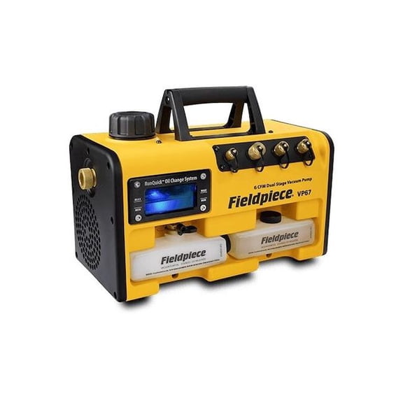 Fieldpiece Vacuum Pump, 6 cfm, 15 micron, 120V AC VP67