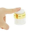 thumbnail image 2 of Unique Bargains 1 Pc Cream Jar Vacuum Bottle Travel Toiletry Containers 0.53oz Gold Tone, 2 of 6