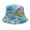 Bleu Ciel, variante sur Chapeaux Bob Hommes et Femmes Décontractés Été Imprimés Extérieur Double Face à Dessus Plat Pare-Soleil Chapeau Bob Chapeaux Bob Chapeaux d'Hiver