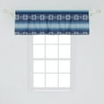 thumbnail image 2 of Ambesonne Winter Window Valance, Traditional Jacquard, 42" x 18", Blue White, 2 of 3