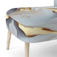 thumbnail image 5 of Designart "Abstract Geode Marble Waves Grey" Upholstered Modern & Contemporary Accent Chair and Abstract Arm Chair - Multiple Color & Pattern, 5 of 7