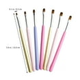 thumbnail image 4 of Miangastore Extension Gel Brush Nail Extension Gel Brushes Wood Assorted Color 1Set 5.89X0.39X0.39In, 4 of 8