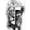 thumbnail image 1 of Cuadros Decorativos Bordado completo DIY lienzo estampado 11CT punto de cruz Cruz León Kit decoración DQrwqpou Nuevos Originales, 1 of 8