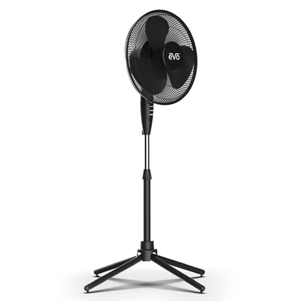 Ventilador de pie para aromaterapia EVO de 16": potente refrigeración, compatible con aromaterapia y fácil montaje