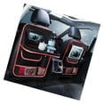 thumbnail image 1 of Car Backseat Multi Pocket Auto Backseat Storage Pocket Car  Back Protector Car  Back Storage Bag Hanging Oxford Fabric Large Space With Touch Screen Transparent FilmBlack Red Type, 1 of 8
