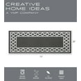 thumbnail image 6 of Washable Skid-Resistant Runner Rug, Trellis Border, Dark Grey and White, 26" x 72", 6 of 8