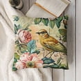 thumbnail image 3 of SHANXI  Throw Pillow Covers Vintage Floral Spring Bird Flower Square Pillowcase for Home Decor Sofa Car Bedroom Pillow case  18x18in, 3 of 5