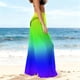 thumbnail image 5 of Pantalones de playa de gasa ligeros para mujer con protección solar, pantalones anchos de estilo bohemio estampados, blusa para mujer, 5 of 7