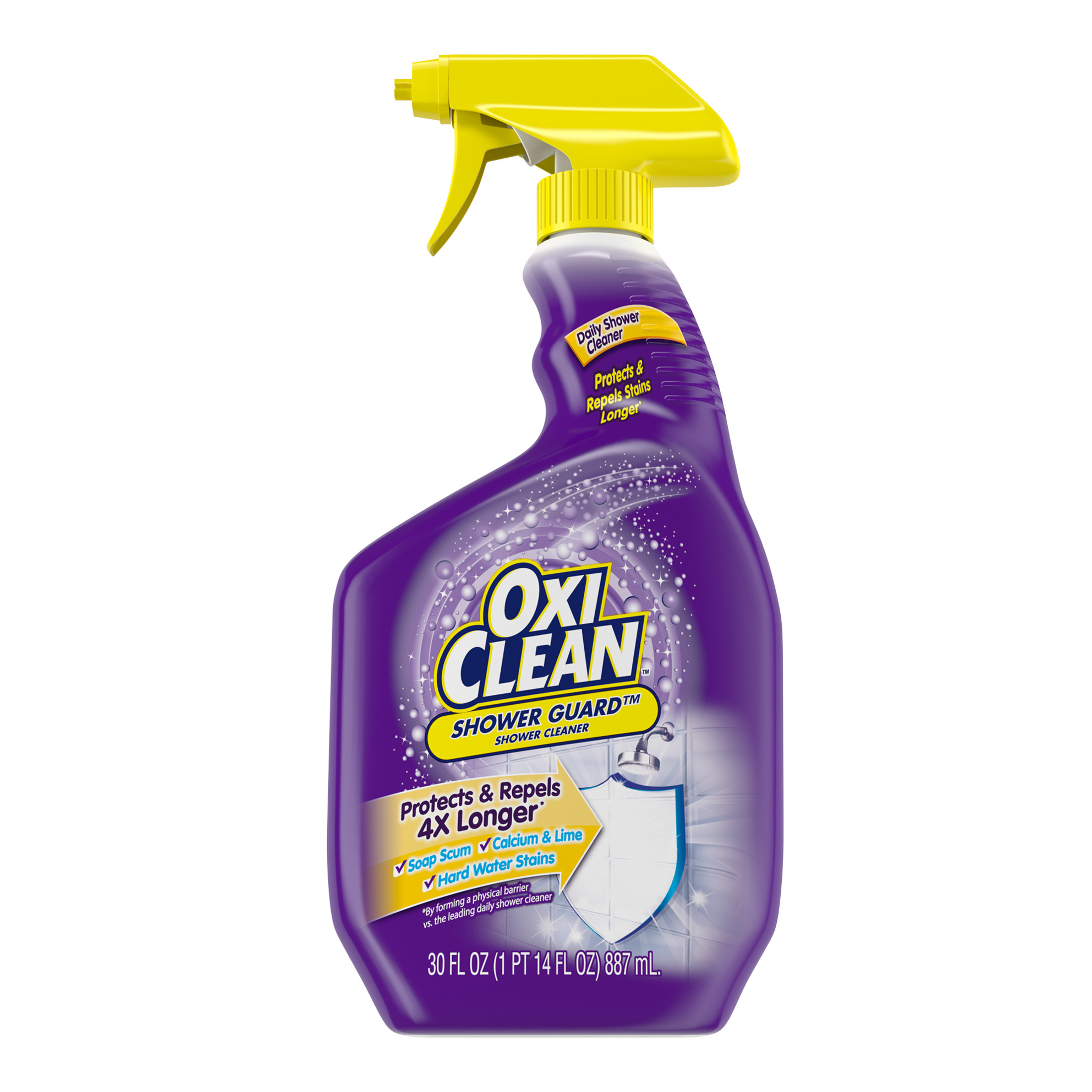 OxiClean Shower Guard Daily Shower Cleaner, Repels Bathroom Stains, 30 oz Spray Bottle