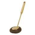 thumbnail image 2 of Long Handle Steel Wool Scrubber Deep Clean Rustproof Stainless Steel Dish Scrubber Brush for Pots Pans Grills Gold, 2 of 5