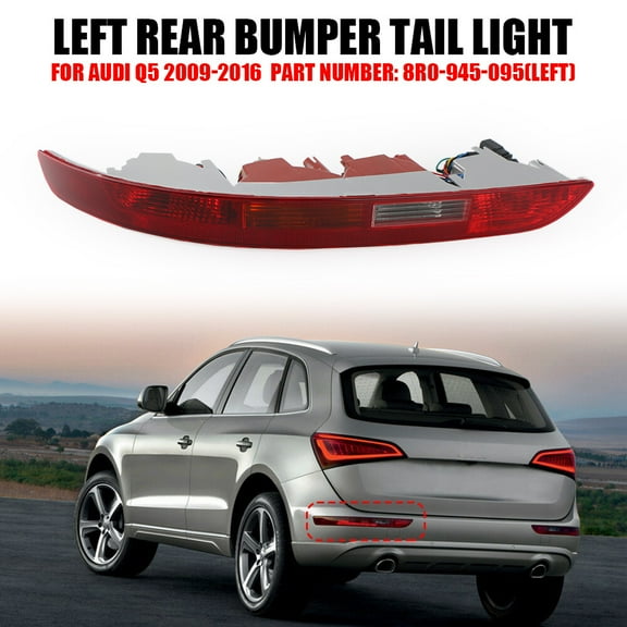 Red rear light bumper rear left taillight bottom for Audi Q5 2009-2016-