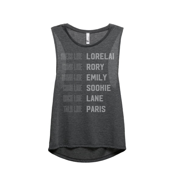 Thread Tank Be Like Gilmore Girl Women's Sleeveless Muscle Tank Top Charcoal Large