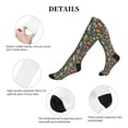 thumbnail image 5 of Lsque Cute Animal Forest Pattern Sport Compression Socks for Men & Women 15-20 mmHg Knee High Nurse Pregnant Running Medical and Travel Athletic, 5 of 6