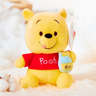 Disney Winnie the Pooh Pijamas de peluche para niños Real Honey Pot Butter Bear Toy Su linda muñeca Regalo de cumpleaños de Navidad 23/30cm zhangmengya LED
