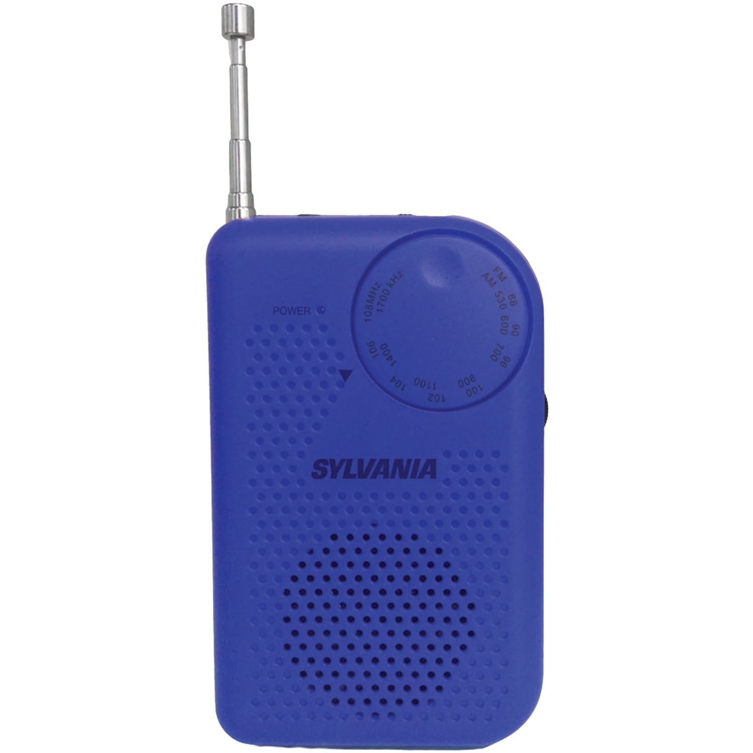 Sylvania Portable AM/FM Radio, Blue, SRC100-Blue