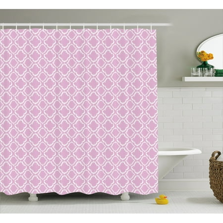Ikat Shower Curtain Classical Ethnic Pattern Design In Pastel