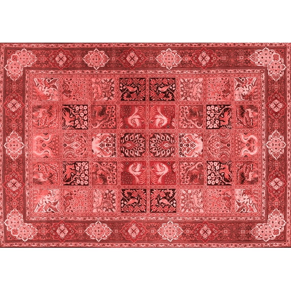 Ahgly Company Indoor Rectangle Persian Red Traditional Area Rugs, 6' x 9'