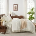 thumbnail image 6 of Andency Queen Comforter Set with Sheets Ivory - 7 Pieces Bed in a Bag Queen Bedding Comforter Sets, All Season Soft Lightweight Boho Tassel Fringe Bed Set with Comforter, Sheets, Pillowcases & Shams, 6 of 7