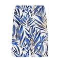 thumbnail image 5 of Stamzod Mens Swim Trunks with Built-In Pocket Quick Dry Bathing Suit Swimsuit Elastic Waist Beach Shorts Blue H M, 5 of 6