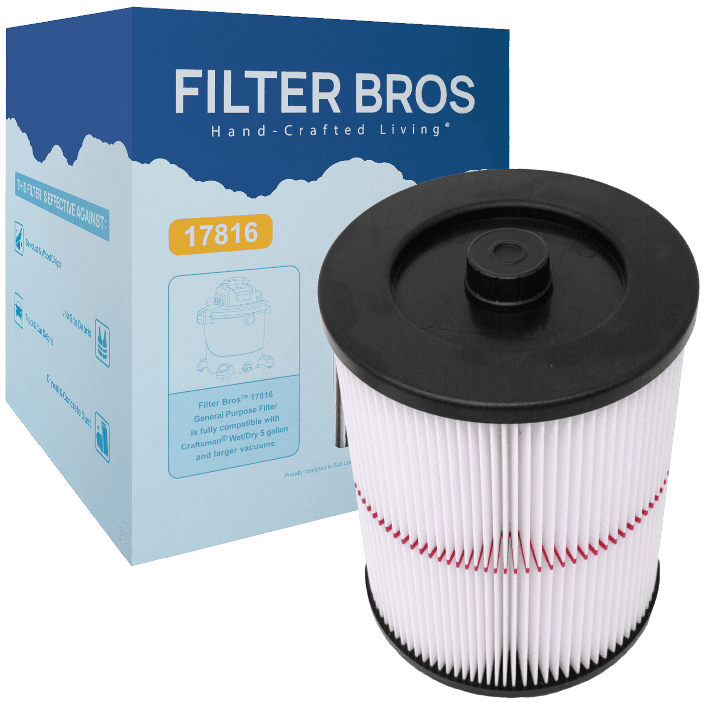 sears 6 gallon shop vac filter