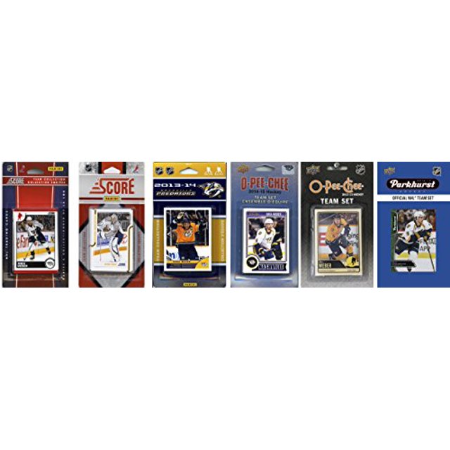 C&I Collectables PREDATORS616TS NHL Nashville Predators 6 Ensembles de Cartes à Collectionner sous Licence Différentes